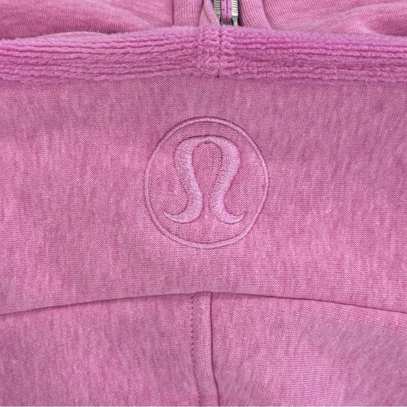 Lululemon Scuba Oversized Half Zip Hoodie *Plush Heathered Dahlia Mauve XL/XXL - Picture 3 of 8